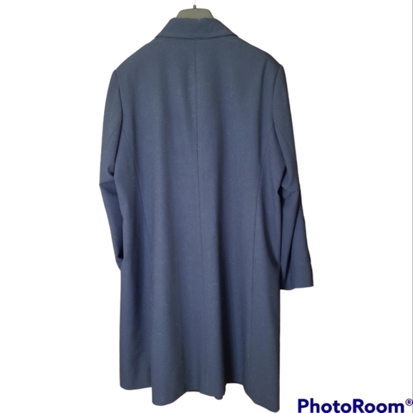 Sigrid Olsen Blue Trench Coat - Picture 3 of 7